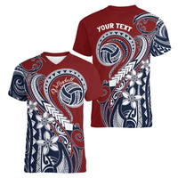 Polynesia Beach Volleyball Personalized Women V-Neck T-Shirt Special LT7 - Polynesian Pride