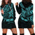 Personalised Father's Day Polynesian Hoodie Dress Best Dad Ever - Turquoise LT7 - Polynesian Pride