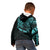 Personalised Father's Day Polynesian Kid Hoodie Best Dad Ever - Turquoise LT7 - Polynesian Pride