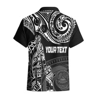 Personalised Father's Day American Samoa Hawaiian Shirt Polynesian Dad & Kid LT7 - Polynesian Pride