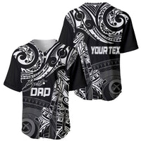 Personalised Father's Day Vanuatu Baseball Jersey Polynesian Dad & Kid LT7 - Polynesian Pride