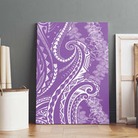 Polynesia Plumeria Lei Canvas Wall Art Periwinkle Curves Motif LT7 - Polynesian Pride