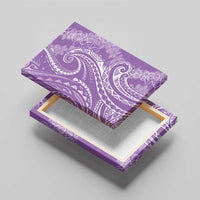 Polynesia Plumeria Lei Canvas Wall Art Periwinkle Curves Motif LT7 - Polynesian Pride