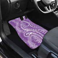 Polynesia Plumeria Lei Car Mats Periwinkle Curves Motif LT7 - Polynesian Pride