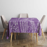 Polynesia Plumeria Lei Tablecloth Periwinkle Curves Motif LT7 - Polynesian Pride
