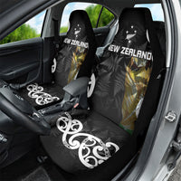 New Zealand WC2026 Black Car Seat Cover Silver Fern