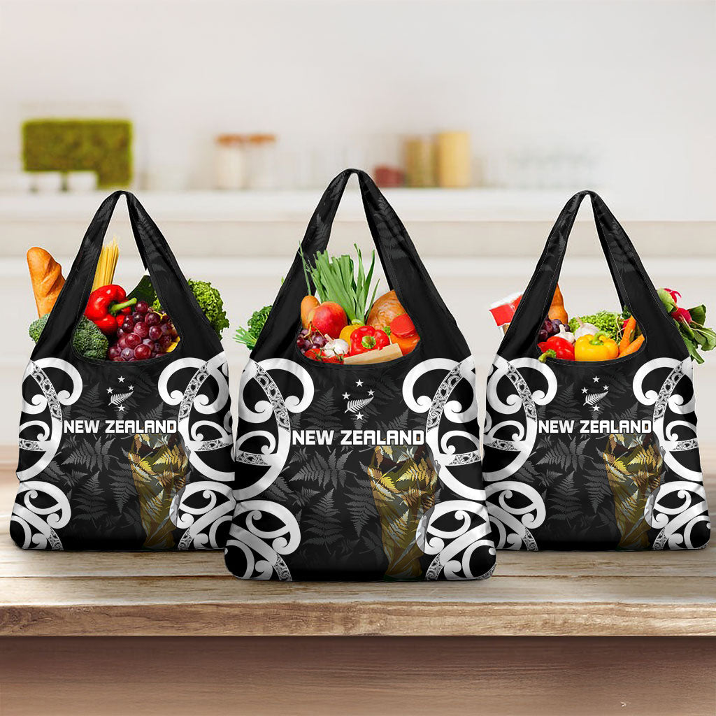 New Zealand WC2026 Black Grocery Bag Silver Fern