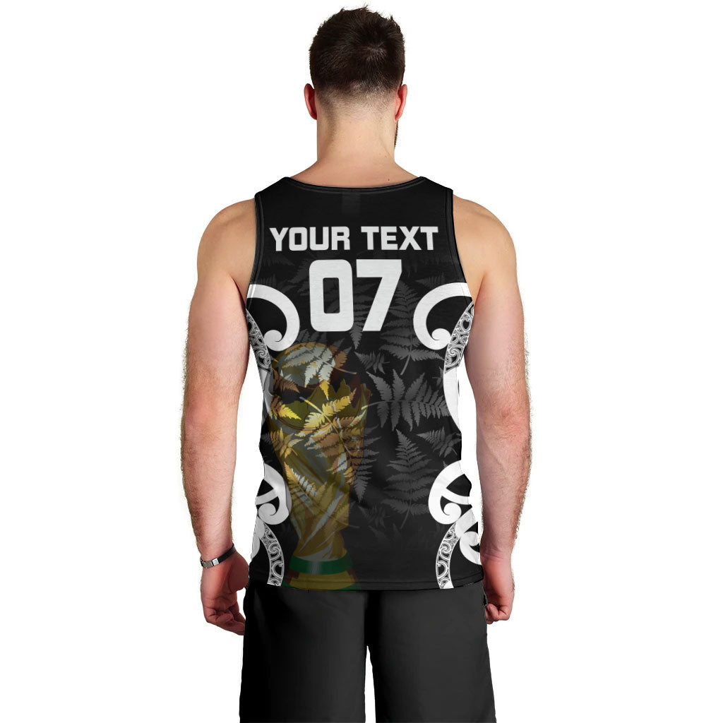 New Zealand WC2026 Custom Black Men Tank Top Silver Fern