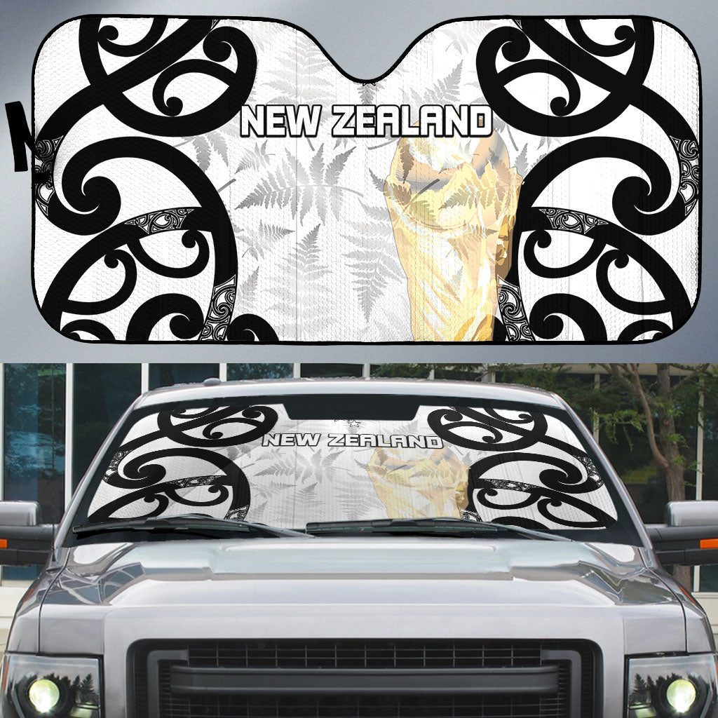 New Zealand WC2026 White Auto Sun Shade Silver Fern