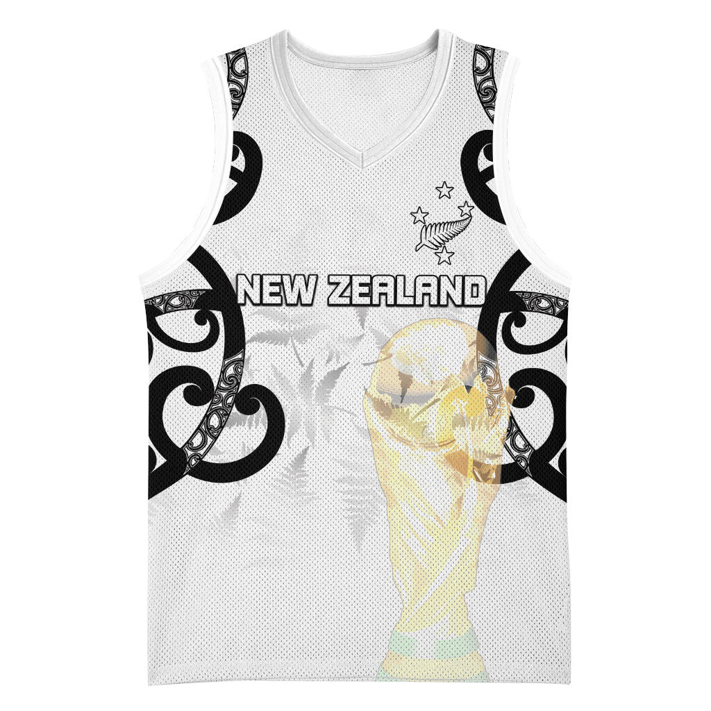 New Zealand WC2026 Custom White Basketball Jersey Silver Fern