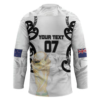 New Zealand WC2026 Custom White Hockey Jersey Silver Fern