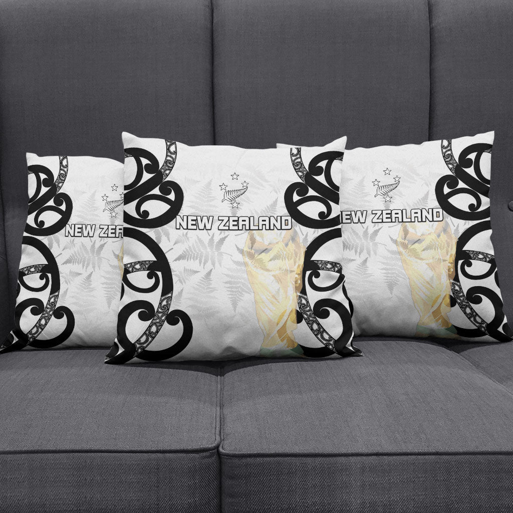 New Zealand WC2026 White Pillow Cover Silver Fern