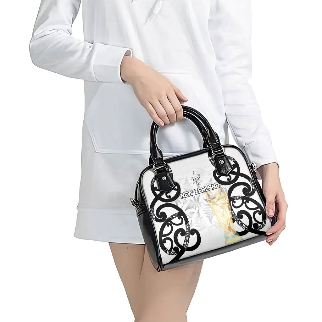 New Zealand WC2026 White Shoulder Handbag Silver Fern