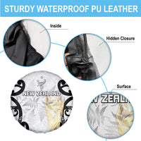 New Zealand WC2026 White Spare Tire Cover Silver Fern