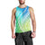 Polynesian Pride Men Tank Top Turtle Hibiscus Luxury Style - Gradient Blue LT7 - Polynesian Pride