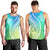 Polynesian Pride Men Tank Top Turtle Hibiscus Luxury Style - Gradient Blue LT7 - Polynesian Pride