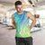 Polynesian Pride Men Tank Top Turtle Hibiscus Luxury Style - Gradient Blue LT7 - Polynesian Pride