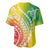 Polynesian Pride Baseball Jersey Turtle Hibiscus Luxury Style - Reggae LT7 - Polynesian Pride