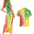 Polynesian Pride Couples Matching Short Sleeve Bodycon Dress and Hawaiian Shirt Turtle Hibiscus Luxury Style - Reggae LT7 - Polynesian Pride