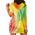 Polynesian Pride Hoodie Dress Turtle Hibiscus Luxury Style - Reggae LT7 - Polynesian Pride