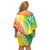 Polynesian Pride Off Shoulder Short Dress Turtle Hibiscus Luxury Style - Reggae LT7 - Polynesian Pride