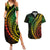 Polynesian Pride Couples Matching Summer Maxi Dress and Hawaiian Shirt Turtle Hibiscus Luxury Style - Reggae Ver2 LT7 Reggae - Polynesian Pride