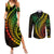 Polynesian Pride Couples Matching Summer Maxi Dress and Long Sleeve Button Shirts Turtle Hibiscus Luxury Style - Reggae Ver2 LT7 Reggae - Polynesian Pride