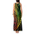 Polynesian Pride Tank Maxi Dress Turtle Hibiscus Luxury Style - Reggae Ver2 LT7 - Polynesian Pride