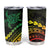 Polynesian Pride Tumbler Cup Turtle Hibiscus Luxury Style - Reggae Ver2