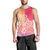 Polynesia Men Tank Top Plumeria Pink Gradient Curves LT7 - Polynesian Pride