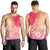 Polynesia Men Tank Top Plumeria Pink Gradient Curves LT7 - Polynesian Pride