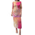 Polynesia Puletasi Plumeria Pink Gradient Curves LT7 Long Dress Pink - Polynesian Pride