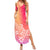 Polynesia Summer Maxi Dress Plumeria Pink Gradient Curves LT7 Women Pink - Polynesian Pride