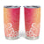 Polynesia Tumbler Cup Plumeria Pink Gradient Curves