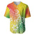 Polynesia Baseball Jersey Plumeria Reggae Curves LT7 Reggae - Polynesian Pride