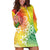 Polynesia Hoodie Dress Plumeria Reggae Curves LT7 Reggae - Polynesian Pride