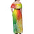 Polynesia Off Shoulder Maxi Dress Plumeria Reggae Curves LT7 - Polynesian Pride