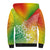 Polynesia Sherpa Hoodie Plumeria Reggae Curves LT7 - Polynesian Pride