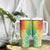 Polynesia Tumbler With Handle Plumeria Reggae Curves