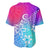 Polynesia Baseball Jersey Plumeria Galaxy Gradient Curves LT7 - Polynesian Pride