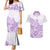 Polynesia Couples Matching Mermaid Dress and Hawaiian Shirt Plumeria Lavender Curves LT7 Purple - Polynesian Pride