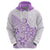 Polynesia Hoodie Plumeria Lavender Curves LT7 - Polynesian Pride