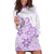 Polynesia Hoodie Dress Plumeria Lavender Curves LT7 Purple - Polynesian Pride