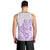 Polynesia Men Tank Top Plumeria Lavender Curves LT7 - Polynesian Pride