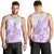 Polynesia Men Tank Top Plumeria Lavender Curves LT7 - Polynesian Pride