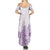 Polynesia Summer Maxi Dress Plumeria Lavender Curves LT7 - Polynesian Pride