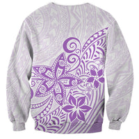 Polynesia Sweatshirt Plumeria Lavender Curves LT7 - Polynesian Pride
