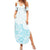 Polynesia Summer Maxi Dress Plumeria Turquoise Curves LT7 Women Turquoise - Polynesian Pride