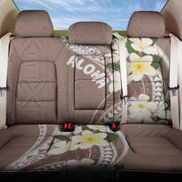 Aloha Hawaii Festive Back Car Seat Cover Frangipani Lace Classic - Beige LT7 One Size Beige - Polynesian Pride