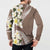 Aloha Hawaii Festive Button Sweatshirt Frangipani Lace Classic - Beige